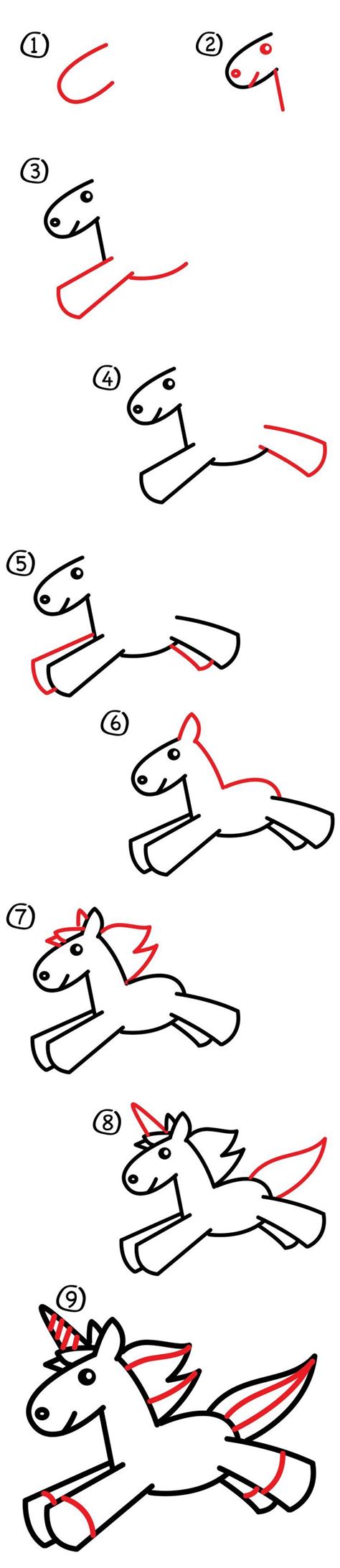 How To Draw A Unicorn Step By Step Video / how to draw a unicorn step by step easy - YouTube