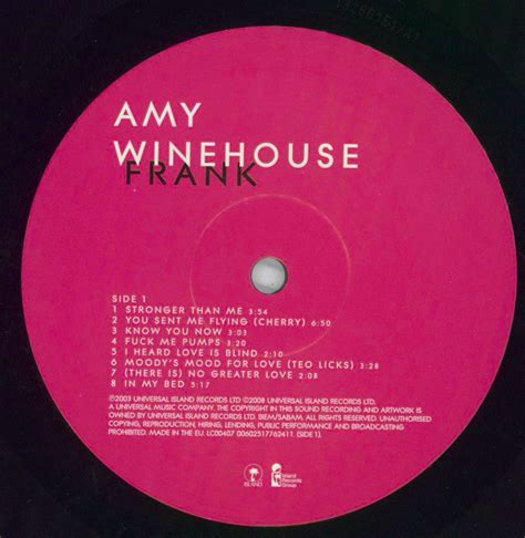 Amy Winehouse Frank Album Cover