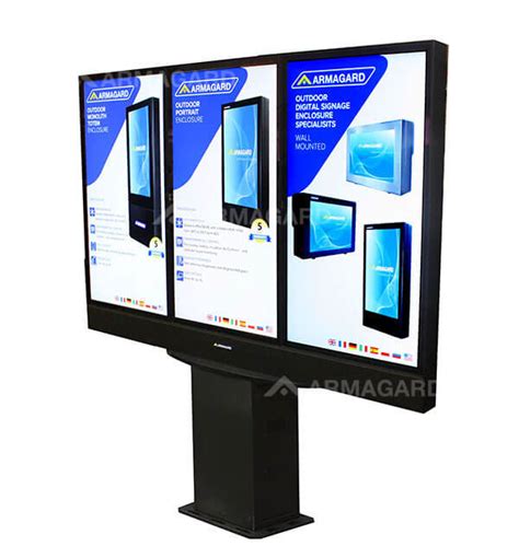 Mount your Samsung outdoor display on a dedicated totem | Armagard Ltd.