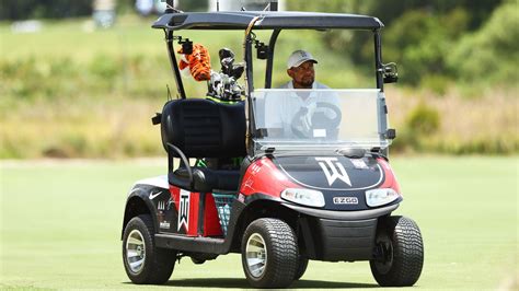 Tiger Woods taking a cart on Tour? He had a firm opinion on the matter.