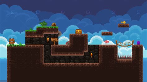 2D Pixel Art Platformer Pack ( Tropical )