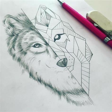 Pin de Лиза Явор em Рисунки | Animais abstratos, Tatuagem de lobo ...