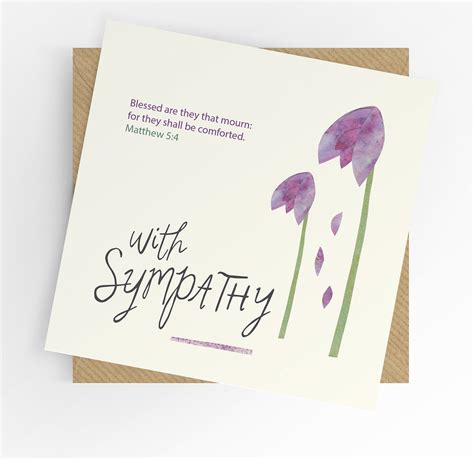 Christian Sympathy Card With Sympathy Scripture Cards - Etsy