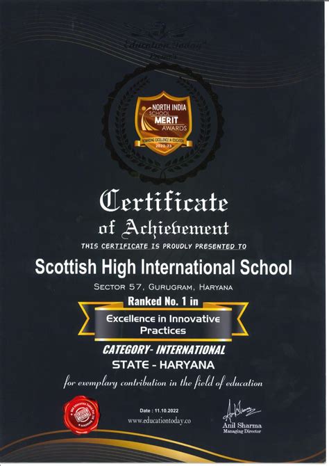 Scottish High, THE ACADEMIC LEADER | Best School Award 2022