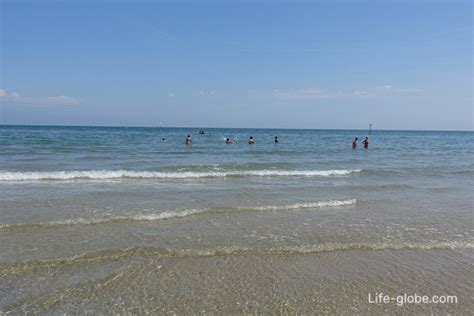 Beaches of Rimini. Embankments of Rimini