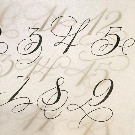 cool handwriting tips #handwritingtipsfortoday | Fancy numbers, Fancy numbers fonts