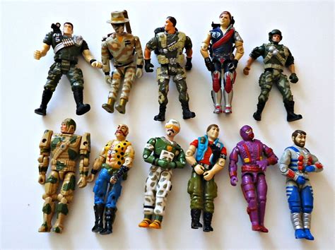 11 GI Joe Action Figures Vintage 1980's Lot A