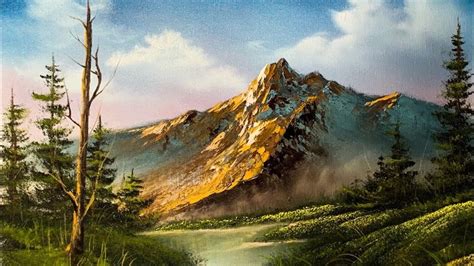 Mountain Landscape In Oil – Paintings By Justin | Fjell, Prosjekter