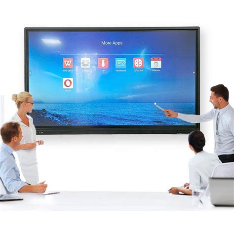 75 Inch Lcd Infrared Finger Touch Whiteboard Display Papan Digital Interaktif Papan Tulis Elektronik