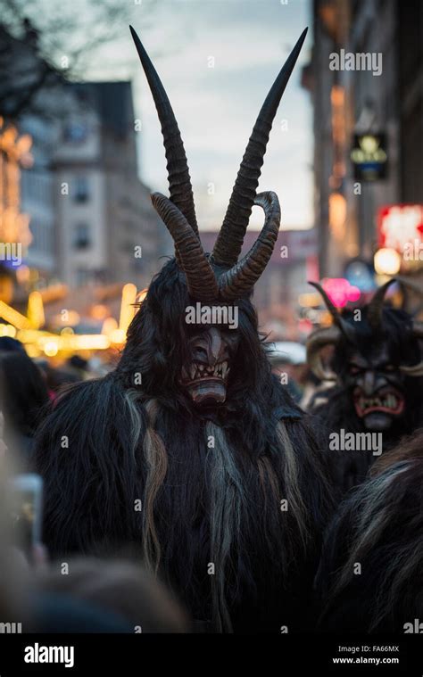 Krampus parade, Munich, Bavaria, Germany Stock Photo - Alamy