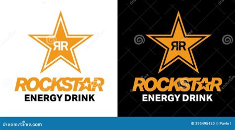 Rockstar Energy Drink Icons, Carbonated Alcohol Drink Logo Rockstar ...