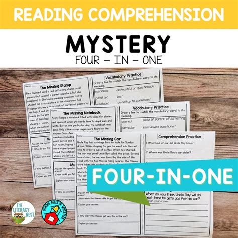 Guided Literacy Mystery Passages for Reading Comprehension - The Literacy Nest