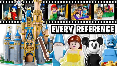 EVERY REFERENCE & EASTER EGG in the LEGO Disney 100 Castle | Brick Finds & Flips