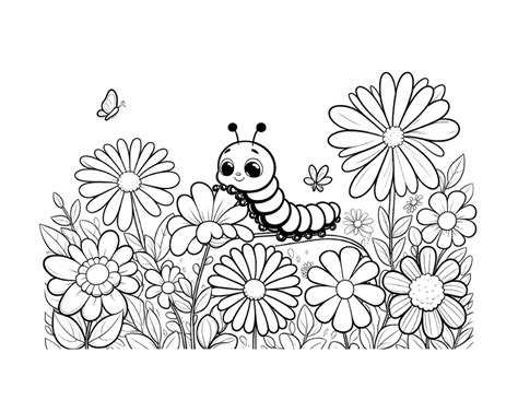 Free Caterpillar Coloring Pages For Kids