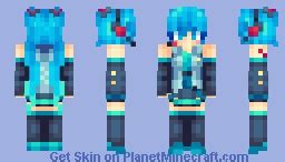 Hatsune Miku Minecraft Skin