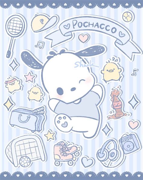 Pochacco 💗 | Sanrio wallpaper, Kawaii wallpaper, Cute doodles