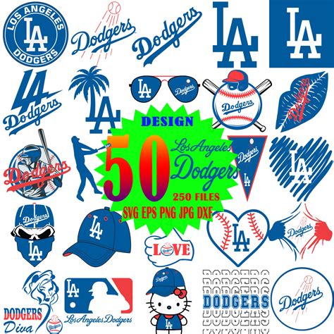 244+ Dodgers Svg