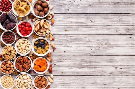 Premium Photo | Nuts and dried fruits assortment