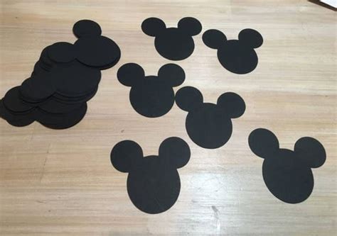 Mickey Mouse Paper Cut-Outs 2 inches Set of 20