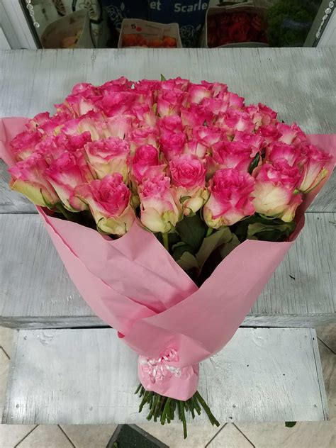 Premium XL LONG Stem Any Color Rose Bouquets in Brooklyn, NY | Deja Vu ...