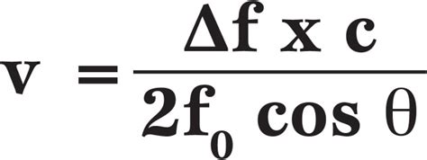 The Doppler equation, where v = velocity directed towards the... | Download Scientific Diagram