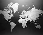 Black And White World Map Vector Art & Graphics | freevector.com