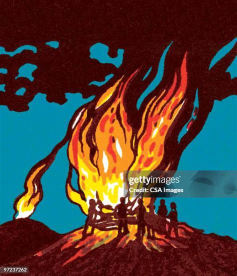 Campfire Illustration Photos and Premium High Res Pictures - Getty Images