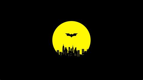 Batman Logo Black And Yellow Wallpaper