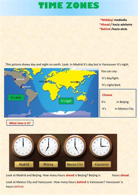 Time Zones Lesson Plans