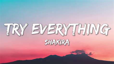 Try Everything - Shakira (Lyrics) - YouTube