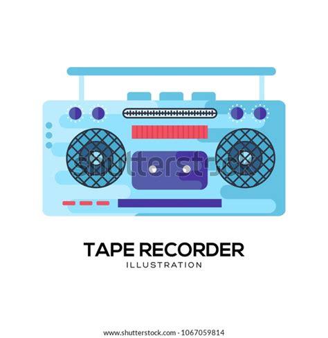 Tape Recorderart Icon Tape Recorder Classic Stock Vector (Royalty Free) 1067059814 | Shutterstock