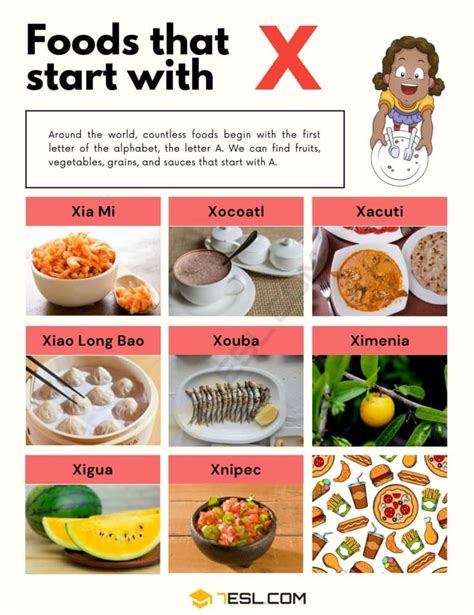 10+ Foods that Start with X in English • 7ESL