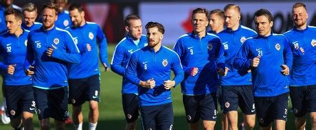 Sparta Prague Players Warm During Their Editorial Stock Photo - Stock ...