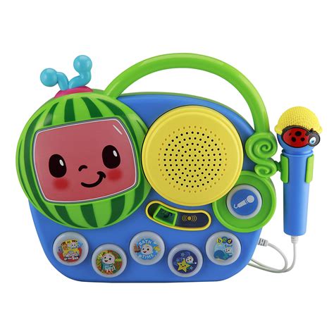 Buy EKids Cocomelon Toy Singalong Boombox with Microphone for Toddlers ...