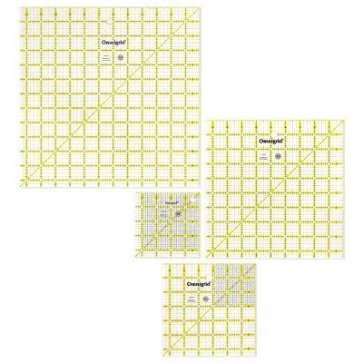 Omnigrid Square Quilting Ruler Value Pack: Sewing Tools, 12.5" X 12.5 ...