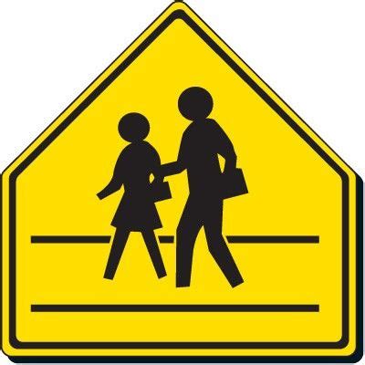 Pedestrian Crossing (Symbol) Sign | School zone sign, Pedestrian sign ...