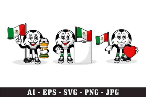 Mascot Character Football Mexico Graphic by Kerja Serabutan · Creative Fabrica