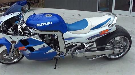 1994 GSXR 1100 with C and S Custom 360 Wide Tire Kit (Motorcycle Video ...