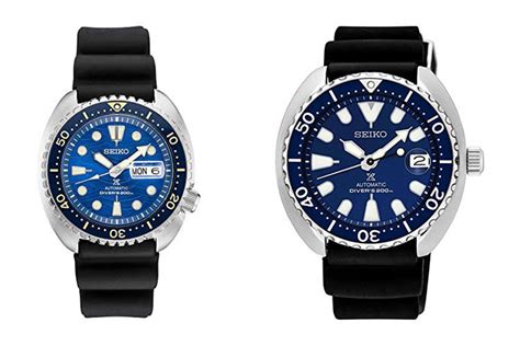 Seiko Turtle vs Mini Turtle - Dive Watch Comparison - WatchRanker