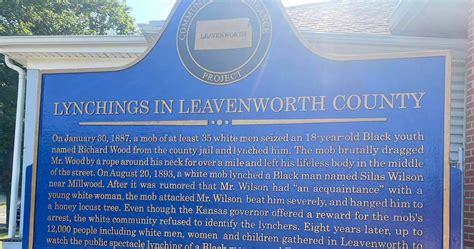 Community Dedicates Historical Marker in Leavenworth, Kansas