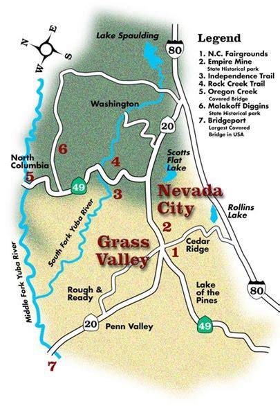 Map Of Grass Valley California - Rosa Wandie