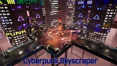 Cyberpunk Skyscraper in Environments - UE Marketplace