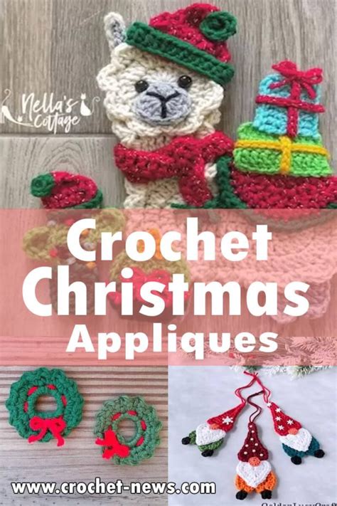 25 Crochet Christmas Appliques - Crochet News