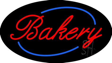 Cursive Red Bakery Animated Neon Sign | Bakery Neon Signs - Every Thing Neon