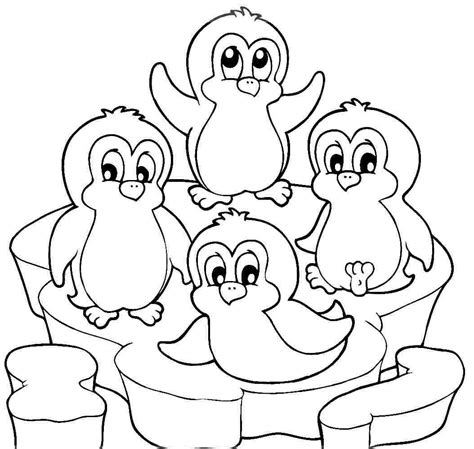 Cute Penguin Coloring Pages - Coloring Home