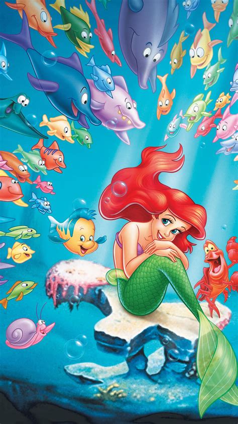 The Little Mermaid (1989) Phone Wallpaper | Moviemania | Arte da disney, Princesa ariel da ...