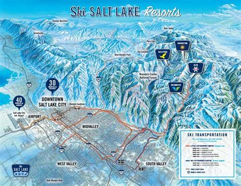 Ski Salt Lake Resorts Map 2012-13 I want to just but a ticket and go!!! Ski therapy!!! | Salt ...