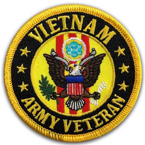 Vietnam Army Veteran Round Patch