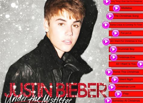 Justin Bieber Under The Mistletoe Songs Justin Bieber | Caroldoey