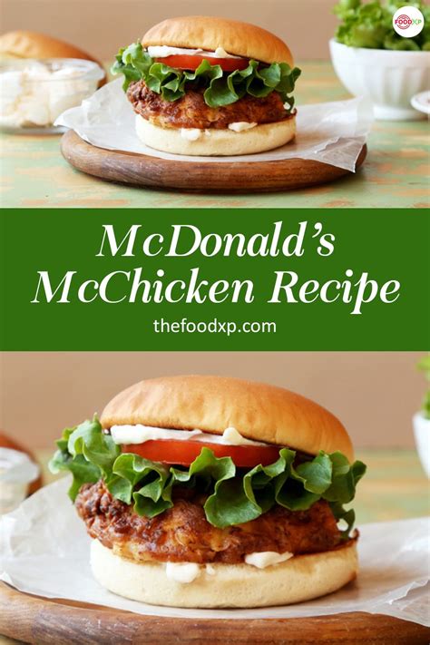 Crispy McDonald's McChicken Copycat Recipe - TheFoodXP | Receita